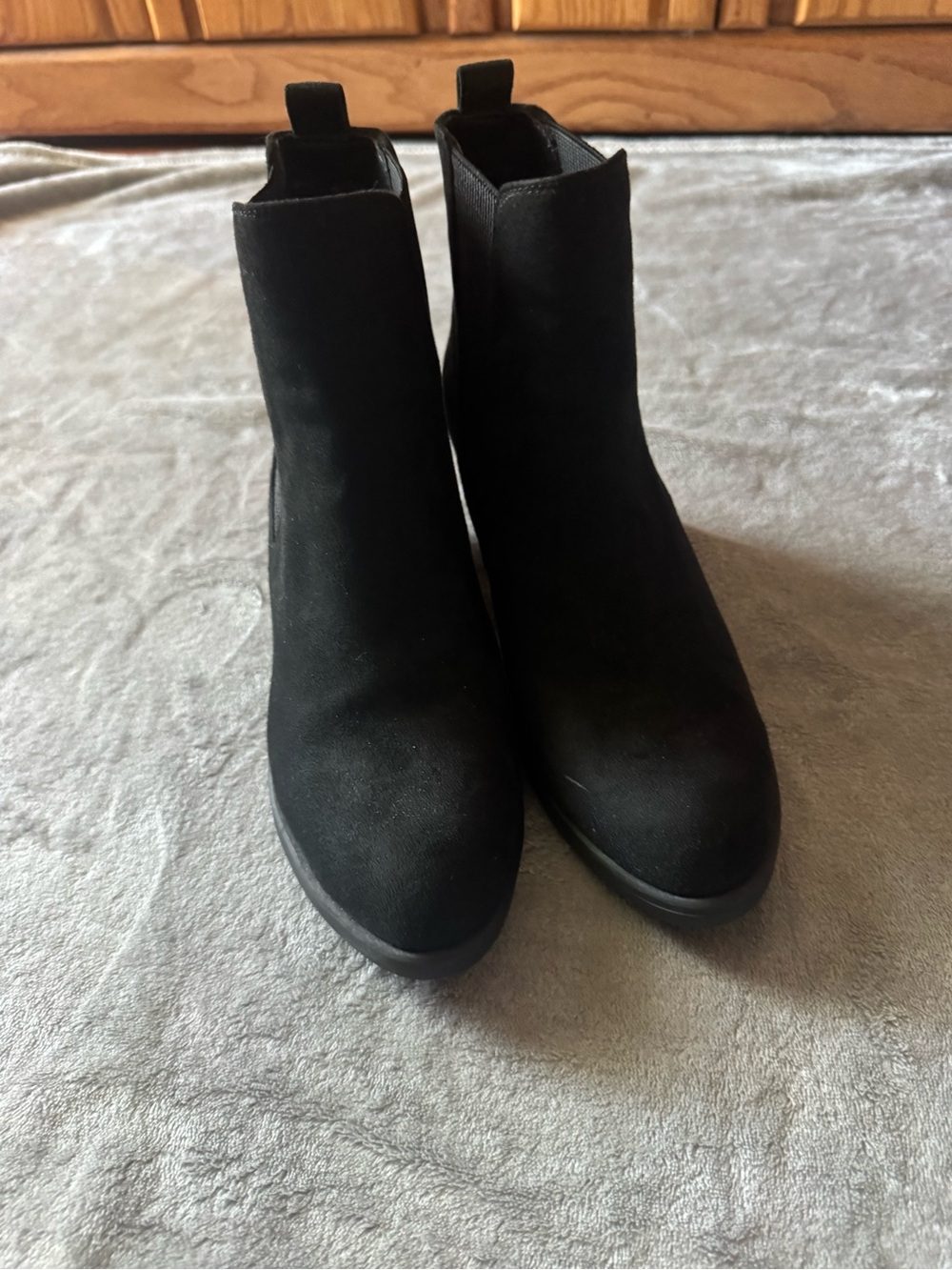 Women’s Black Suede Ankle Boots - Classic Chelsea Style